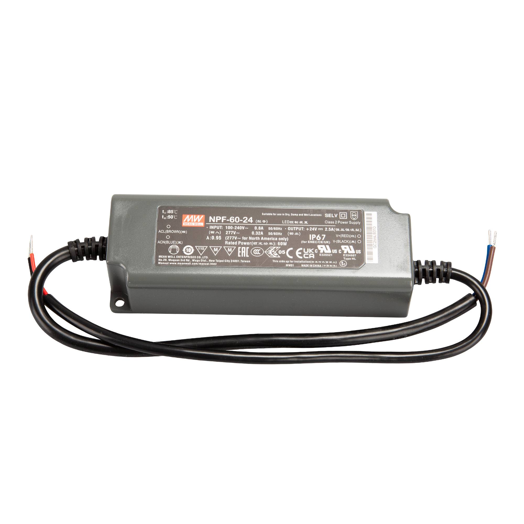 Mean Well NPF-60(D) IP67 SNT IP67 60W 24V/2,5A CV+CC-0