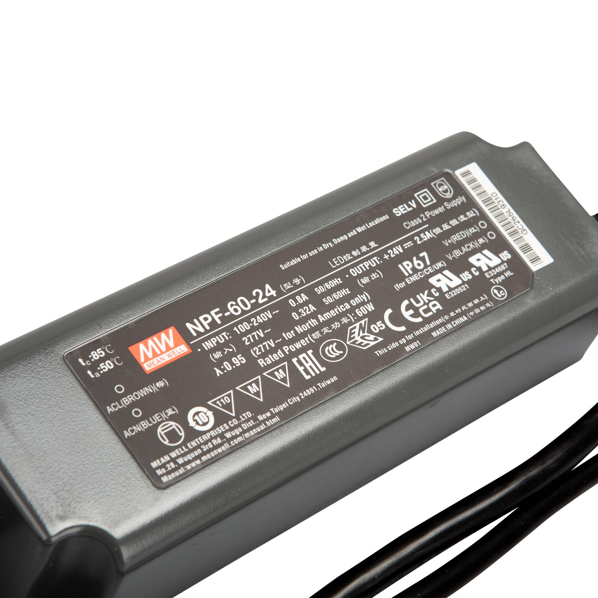 Mean Well NPF-60(D) IP67 SNT IP67 60W 24V/2,5A CV+CC-1