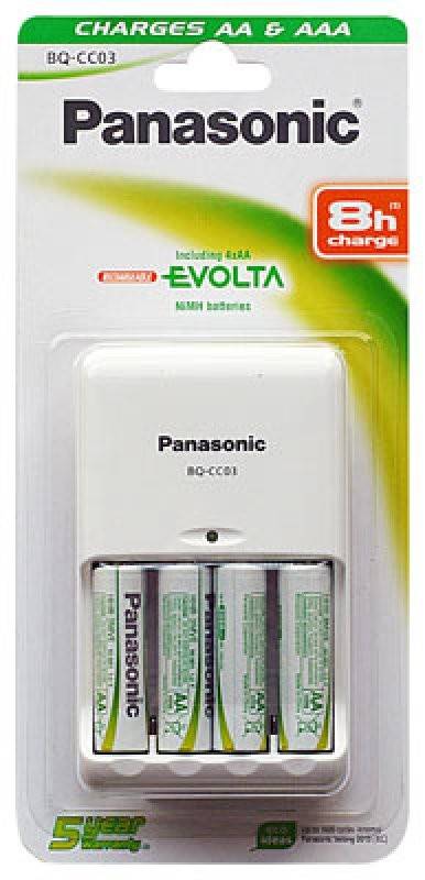 Panasonic Ladegerät BQ-CC03 Timer Quattro inkl. 4 x P6E 2050mAh-0