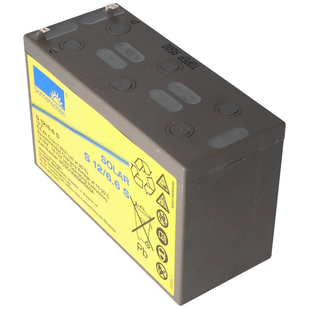 Sonnenschein Solar S 12/6.6 S Akku Blei 12Volt 6,6Ah-0