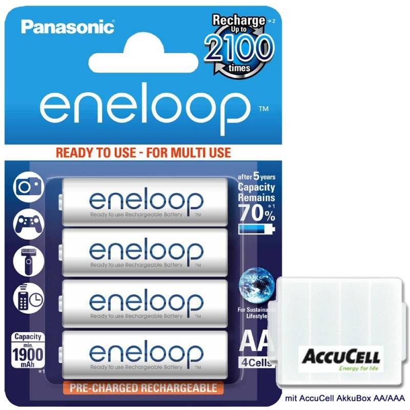 Panasonic eneloop Standard BK-3MCC Mignon AA, der Nachfolger der Sanyo Eneloop HR-3UTGB-0