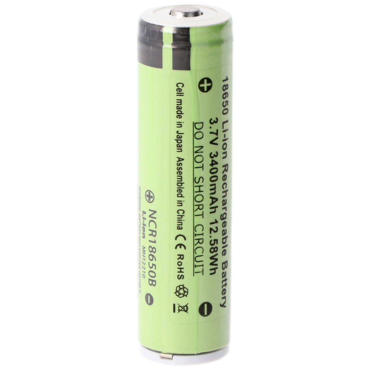 3400mAh Panasonic 18650 Li-Ion Akku mit eigener Schutzschaltung, ca. 69 x 18,61mm beachten-0