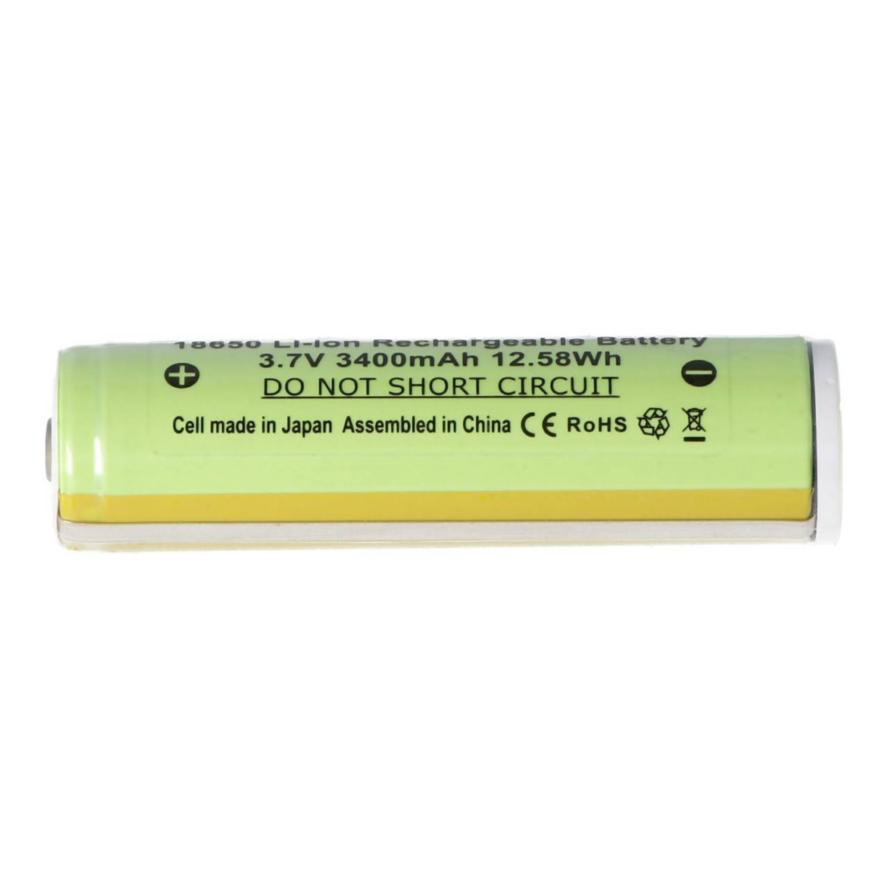 3400mAh Panasonic 18650 Li-Ion Akku mit eigener Schutzschaltung, ca. 69 x 18,61mm beachten-1