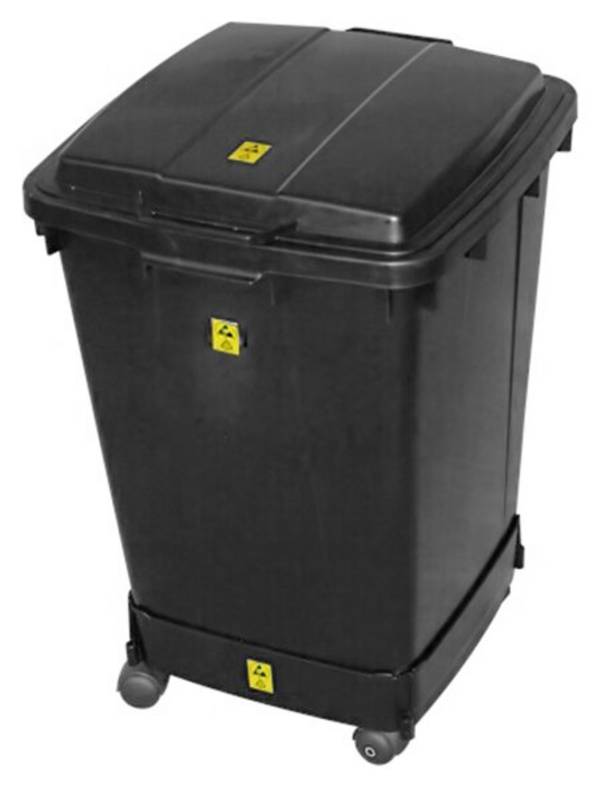 ESD Mülleimer Set, eckig, 90 Liter