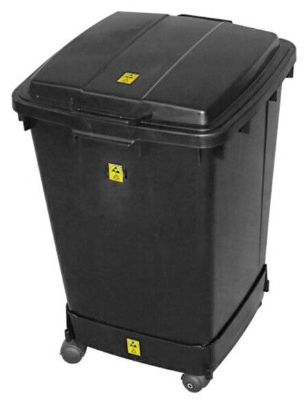 ESD Mülleimer Set, eckig, 90 Liter-0
