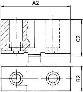 Aufsatzbackensatz f.Futter-D.200mm ungestuft ungeh.3St./VE RÖHM-2