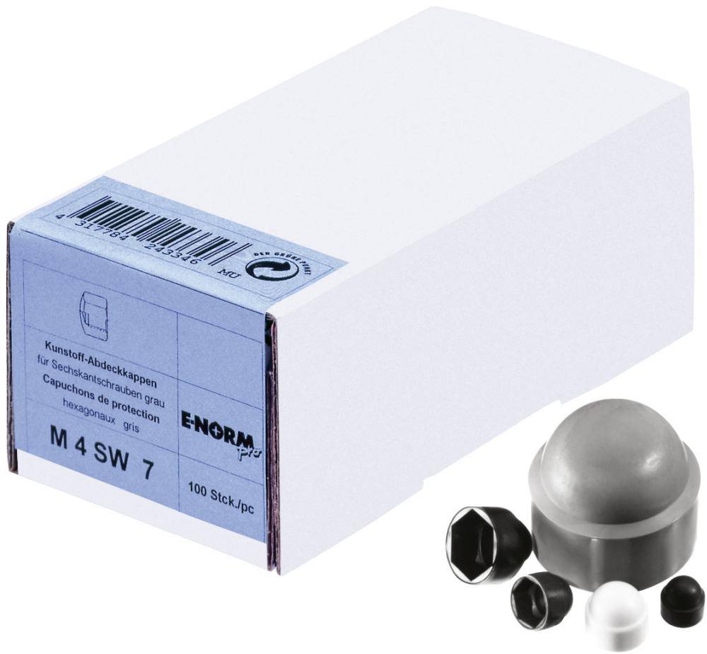 Abdeckkappe für M 6 SW10 schwarz E-NORMpro Polyethylen - Artikel: 4317784243285-0