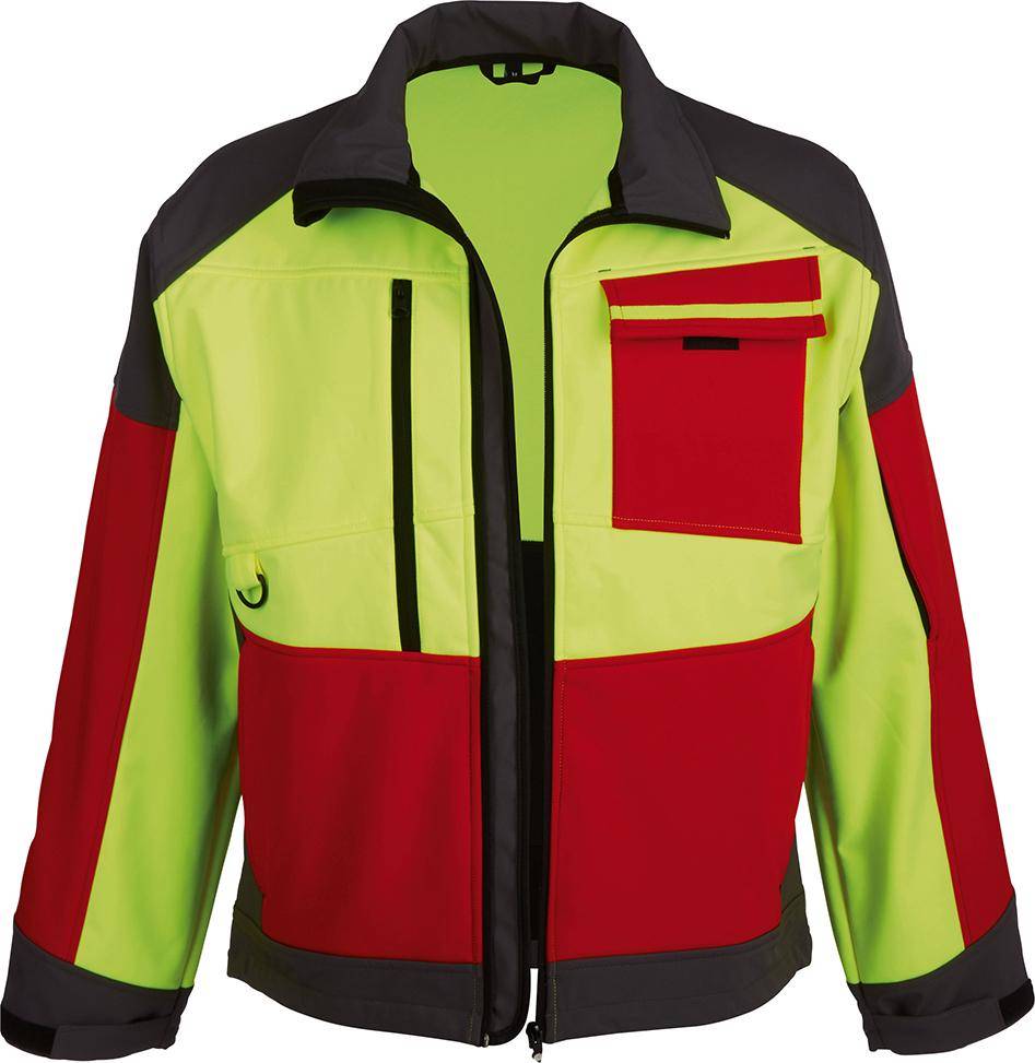 Softshelljacke ForestJackRed,Gr.2XL,rot/anthr/gelb-0