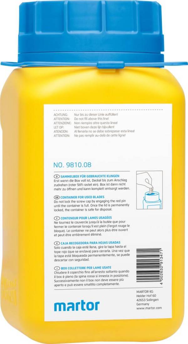 Gebrauchtklingenbehälter martor - Artikel: 4002632913471
