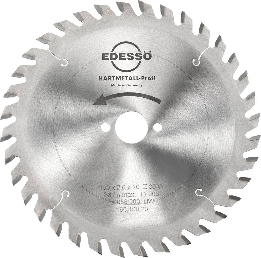 HW Kreissägebl. Profi 160x2,6x20mm Z36 W Edessö - Artikel: 4010912841253-0