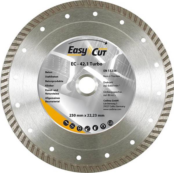 Trennscheibe Diamant EC-42.1 125x2,2x10x22,23mm CEDIMA - Artikel: 4023138128091