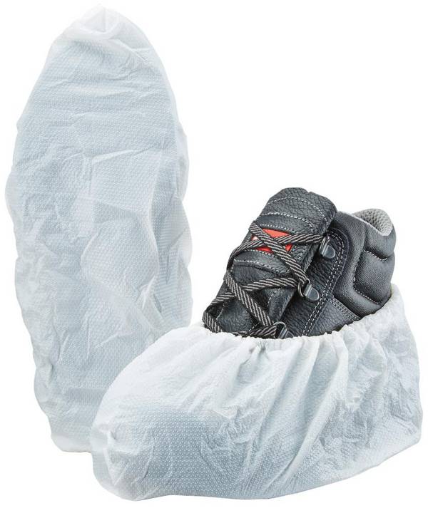 Einwegüberschuh, PE, 17 cm hoch, weiß ASATEX