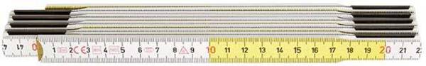 Gliedermaßstab Buche 2mx17mm gelb-weiß Hultafors - Artikel: 7317841052512