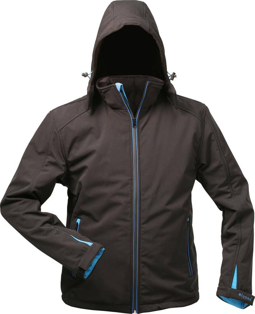 Jacke,Softshell m. KapuzeGr. L, schwarz-0
