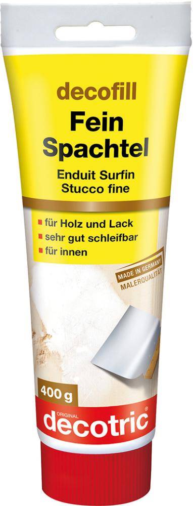 Feinspachtel 400 g Tube decotric Tube - Artikel: 4007955334019-0