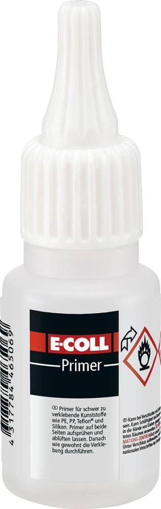 Kunststoff-Klebeset 20g Kleber / 15ml Primer E-COLL - Artikel: 7898421040