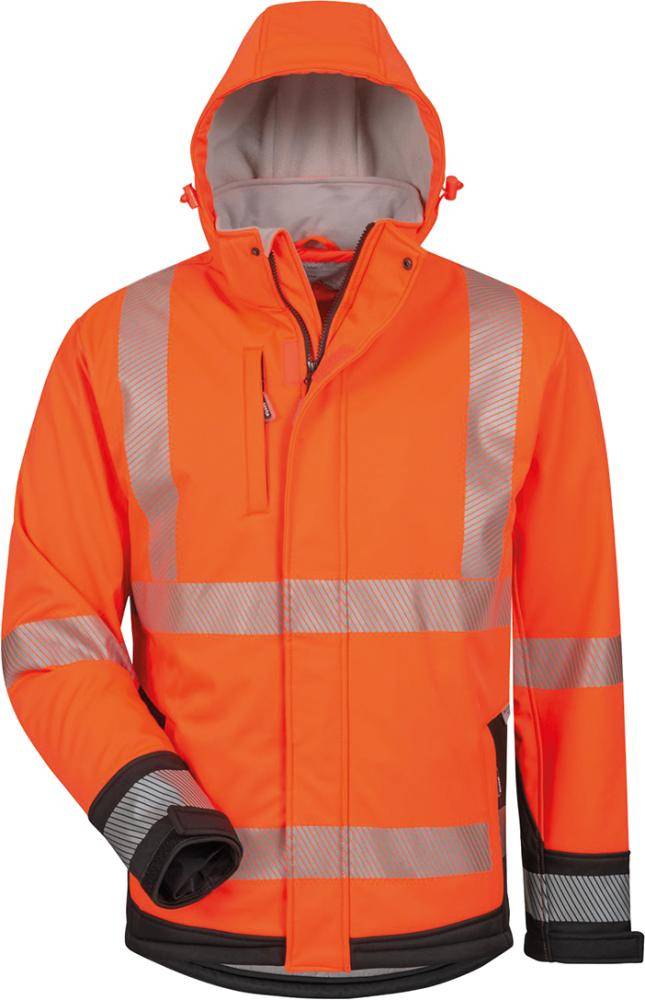 Warnjacke Lukas,SoftshellGr. XL, orange/schw.-0