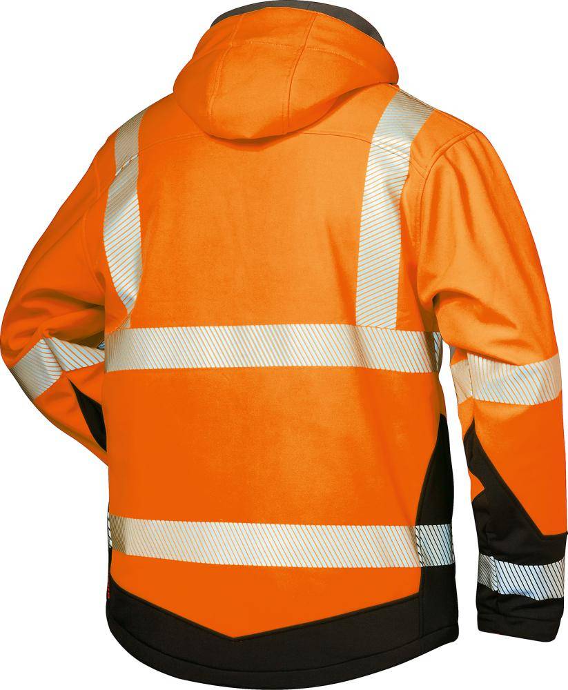 Warnjacke Lukas,SoftshellGr. XL, orange/schw.-1
