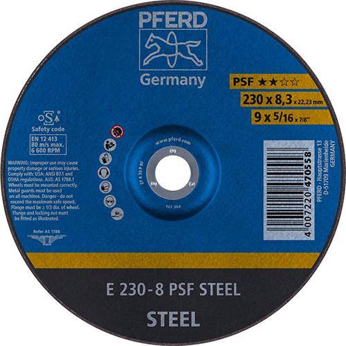 Schruppscheibe gekröpft A30PPS 230x8mm PFERD - Artikel: 4007220470558-0