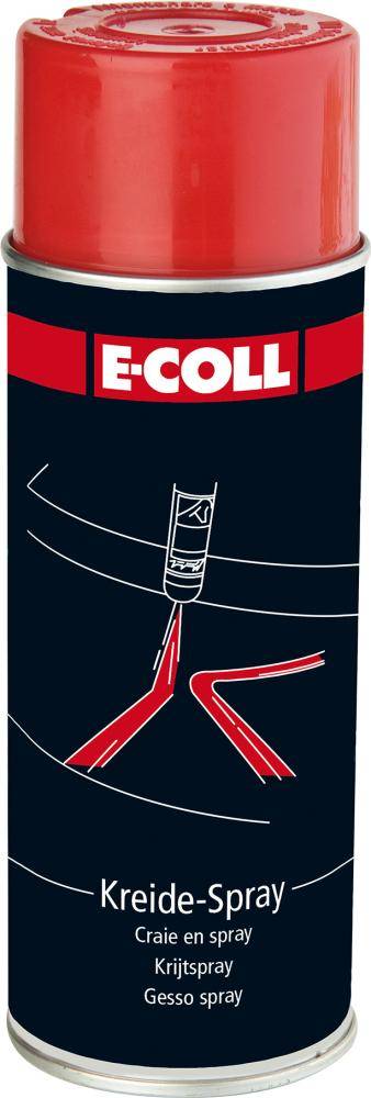 E-COLL Kreidespray schnelltrocknend Überkopf-Sprühdüse rot 400ml Spraydose-0