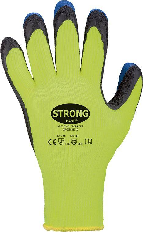 Winterstrickhandschuh Forster, Latex, Gr. 10-0