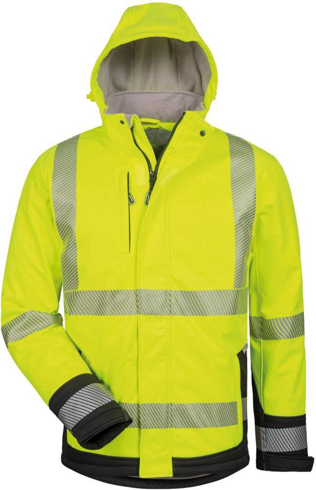 Warnjacke Melvin,Softsh. Gr.M, gelb/schwarz-0