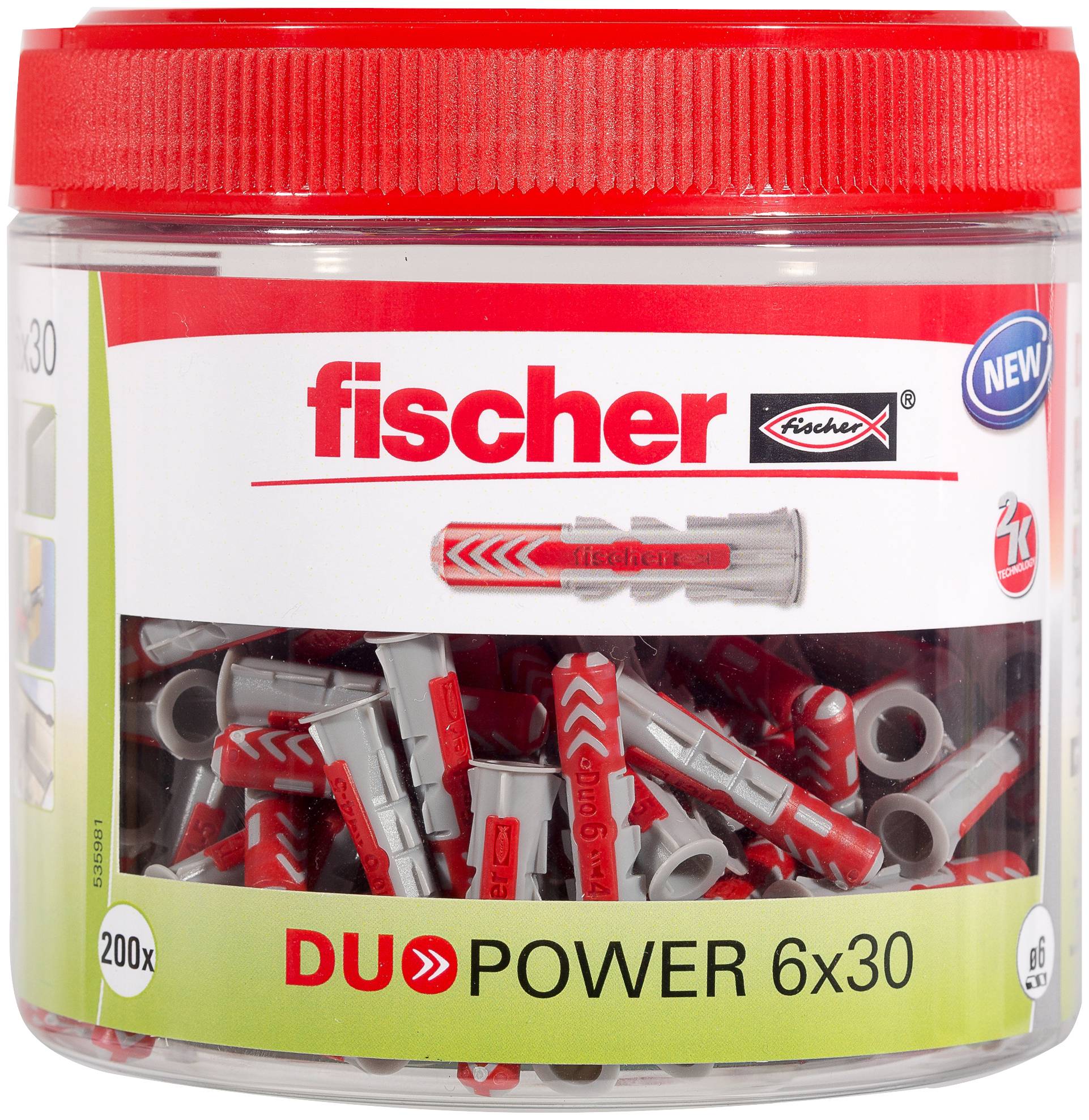 Fischer 535981, Dübel, Mauerziegel, Beton, 30 mm, 6 mm, 4 cm, 4 mm-1