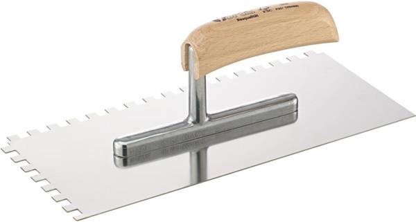 Glättekelle 280x130mm gezahnt 8x8mm rostfrei FORTIS Bau - Artikel: 4063726006578