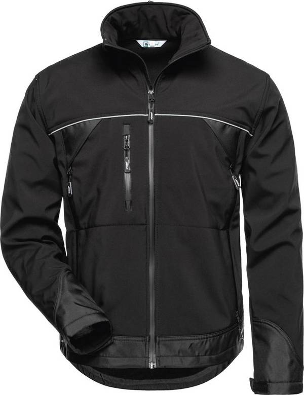 Jacke Alpha, Softshell, Gr. M, schwarz
