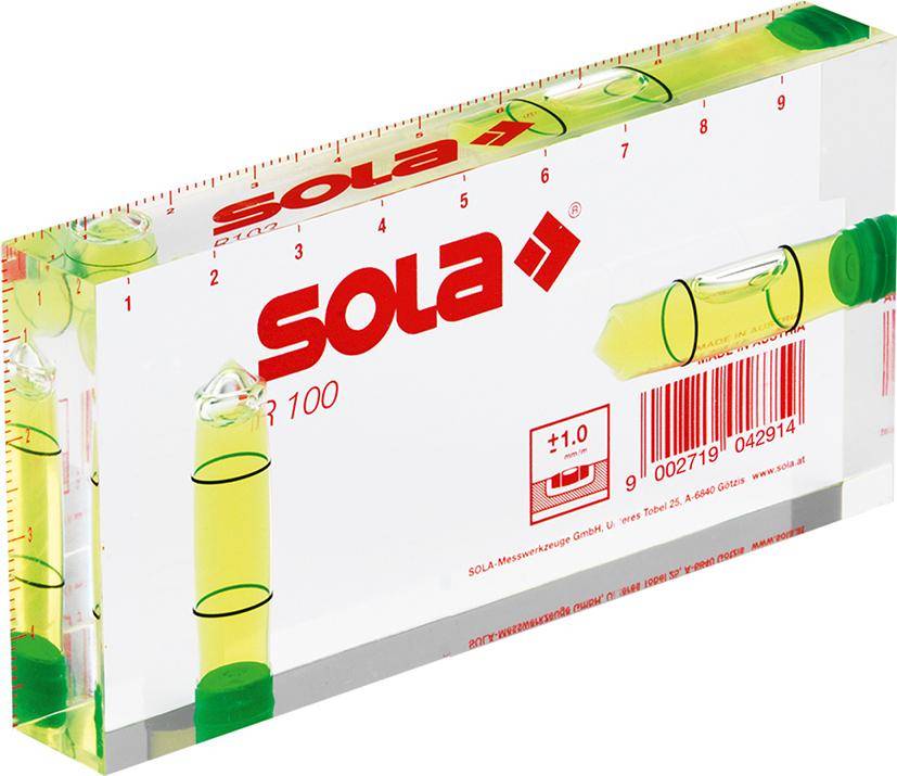 Kleinwasserwaage R100 10 cm Sola-0