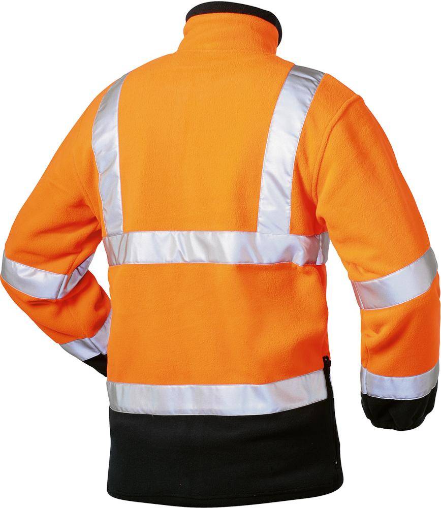 Warn-Fleecejacke BenediktGr. L, orange/marine-1