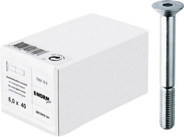 DIN 7991 8.8 galZn M4x30 HP E-NORMpro - Artikel: 4317784186858