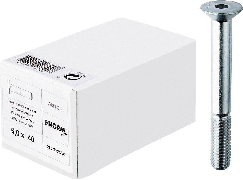 DIN 7991 8.8 galZn M4x30 HP E-NORMpro - Artikel: 4317784186858-0