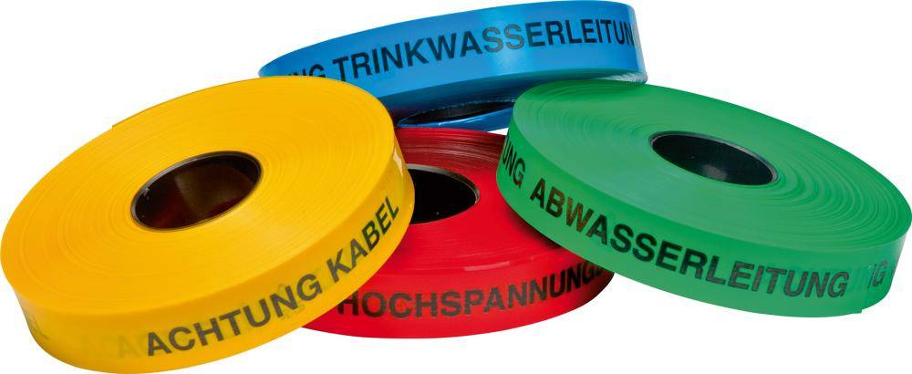 Trassen-Warnband 250 m Achtung Kabel gelb - Artikel: 4022153110289-0