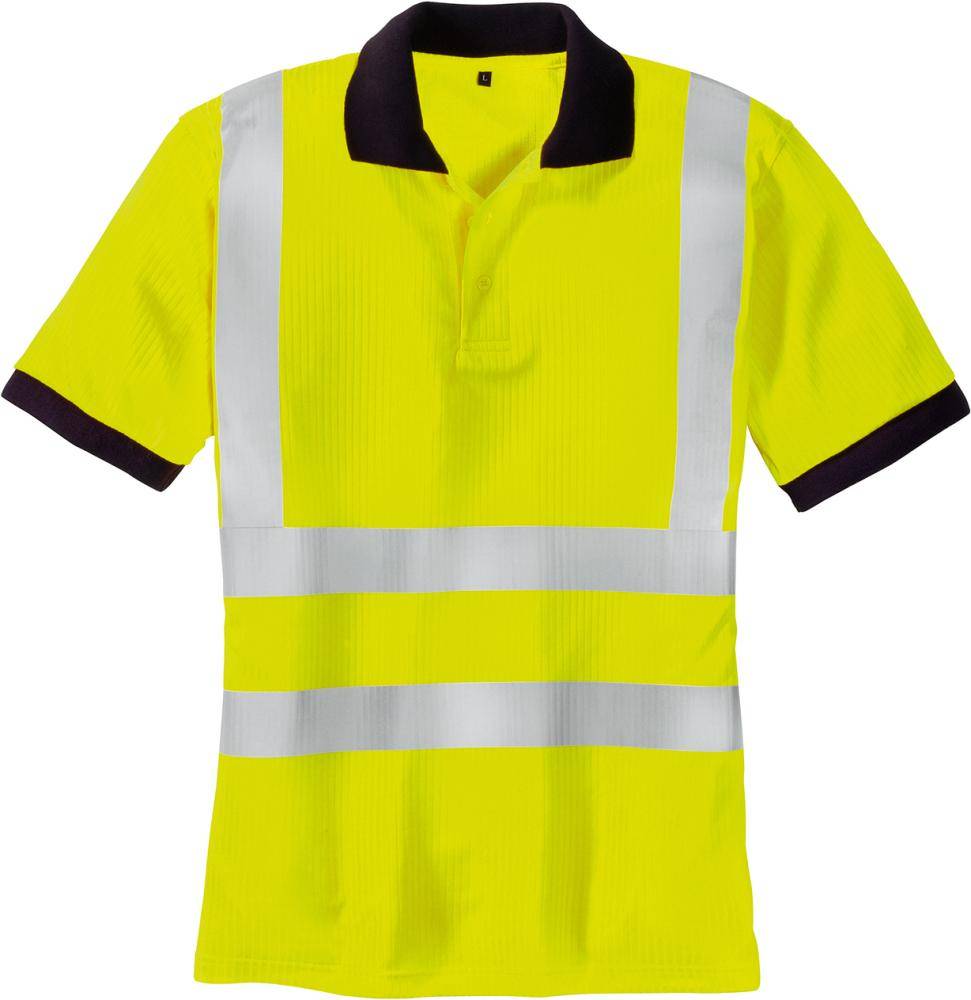 TEXXOR Warnschutz-Poloshirt SYLT7028 leuchtgelb Gr. L-0