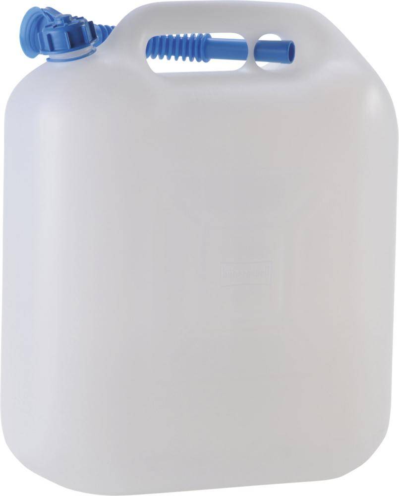 Wasserkanister 22 l HD-PE natur B370xT190xH440 mm mit Auslaufrohr-0