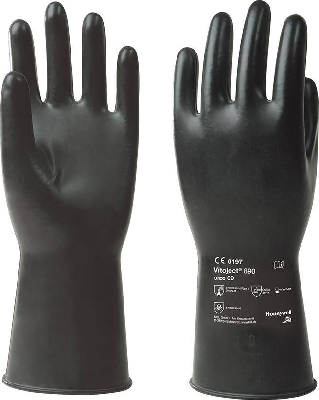 KCL Chemikalienhandschuh Vitoject 890 Gr.9 Arbeitshandschuh-0