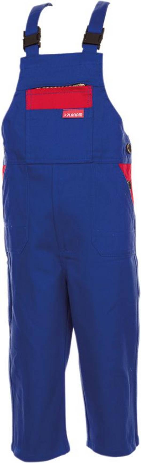 Kinderlatzhose,100%BW,292g/qm,134/140,kornbl./rot PLANAM - Artikel: 4030913164342
