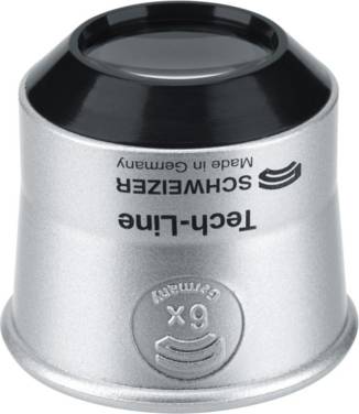 Uhrmacherlupe Tech-Line Vergr. 6x Linsen-D.22,8mm Schweizer