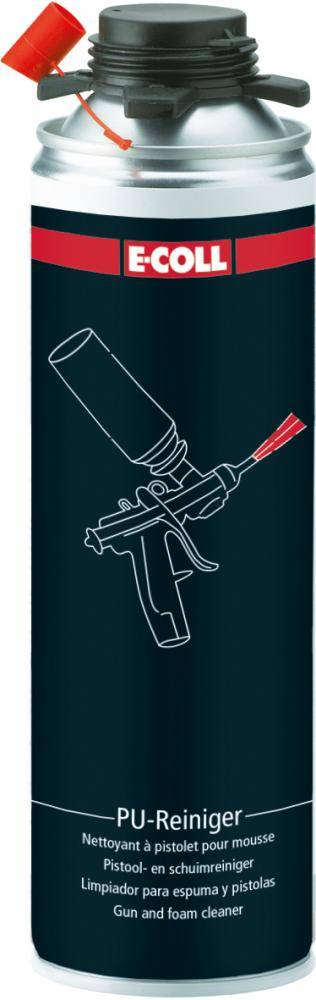 E-COLL PU-Pistolen- und Schaumreiniger silikonfrei Acetonbasis 500ml Spraydose-0