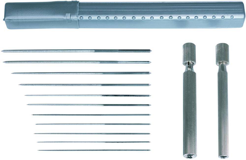 Düsen-Reibahlen-Set 12teilig0,6-1,9mm KUKKO - Artikel: 4027474597412-0