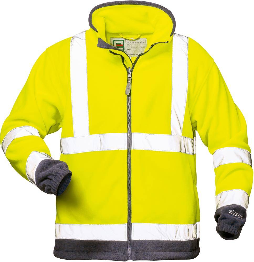Warn-Fleecejacke ValentinGr. L, gelb-marine