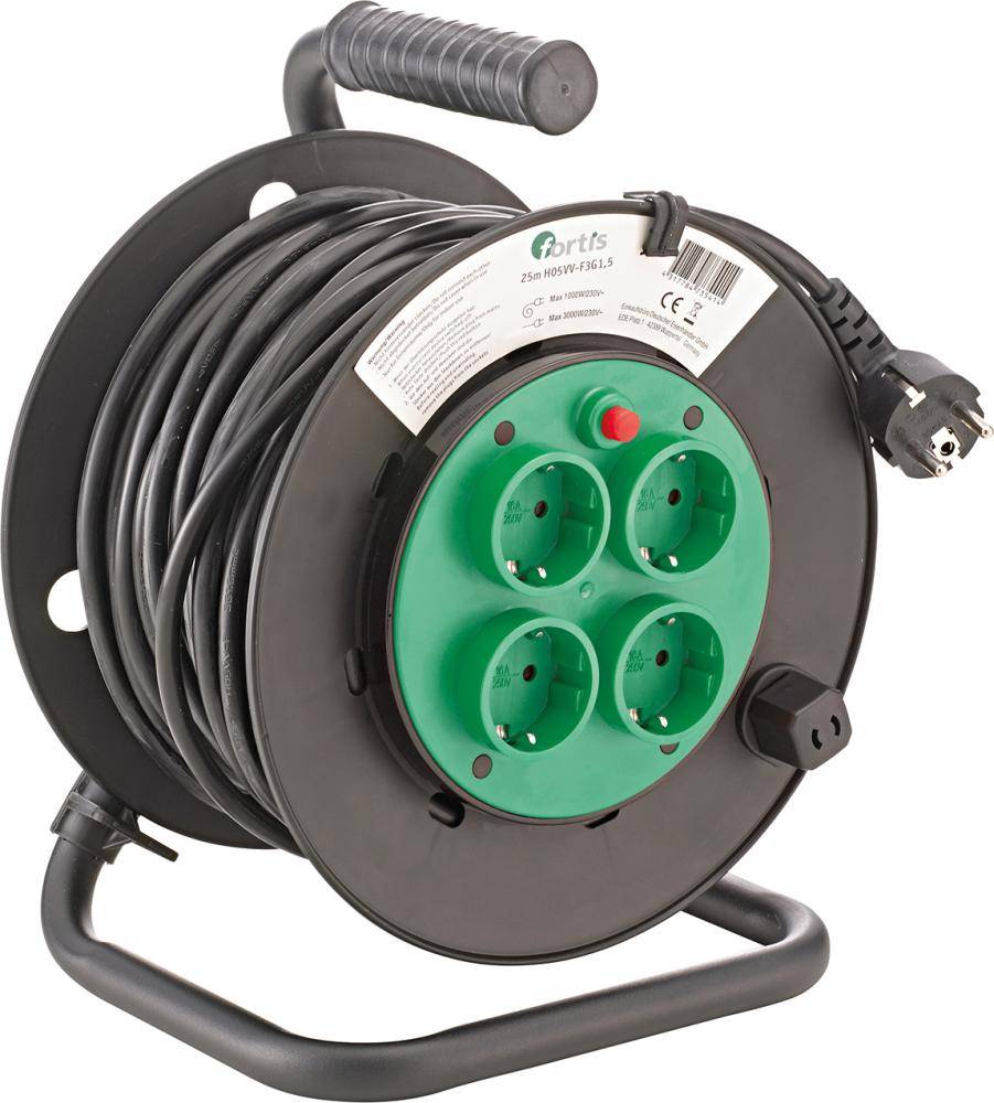 Kabeltrommel Kunststoff H05VV-F3G1,5 25m FORTIS-0