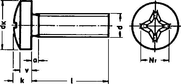 DIN 7985 4.8 galZn -H M4x50 KP E-NORMpro - Artikel: 4317784058469-1
