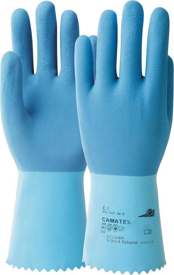 KCL Handschuh Camatex 451, Gr. 10, blau