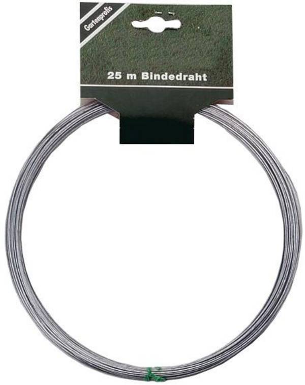 Bindedraht verz. 1,2 mm 25m Ring m. Aufh. E-FLOR