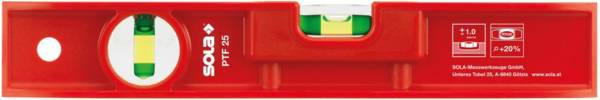Torpedo-Wasserwaage 25cm Kunststoff