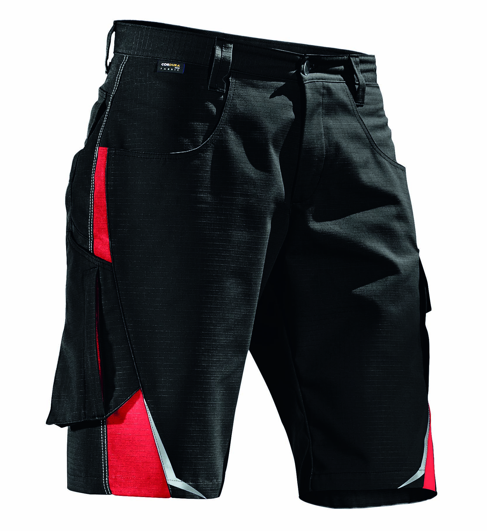 PULSSCHLAG Shorts schwarz/mittelrot Gr. 40