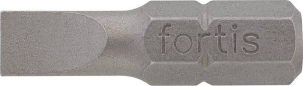 Bit zähhart 1/4" DIN3126 C6,3 Schlitz 5,5x1,0x25mm 10er Pack FORTIS - Artikel: 4317784775588
