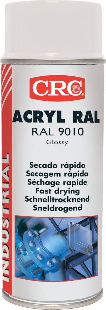 Farbschutzlackspray ACRYLIC PAINT reinweiss glänzend RAL9010 400ml Spraydose CRC